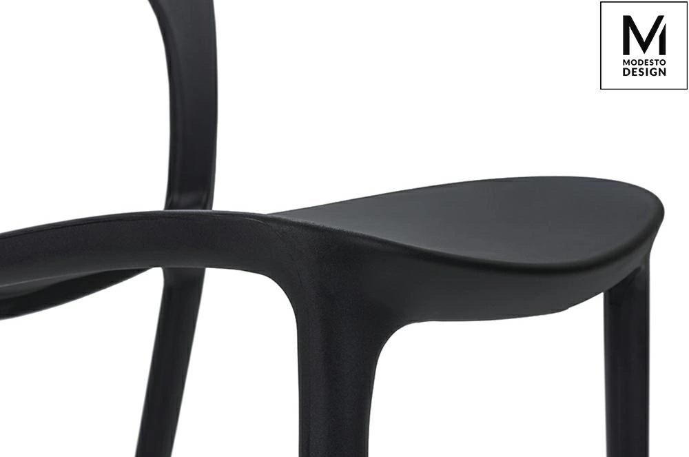 MODESTO krzesło ZING czarne - polipropylen