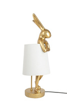 KARE lampa stołowa RABBIT 68 cm  złota / biała