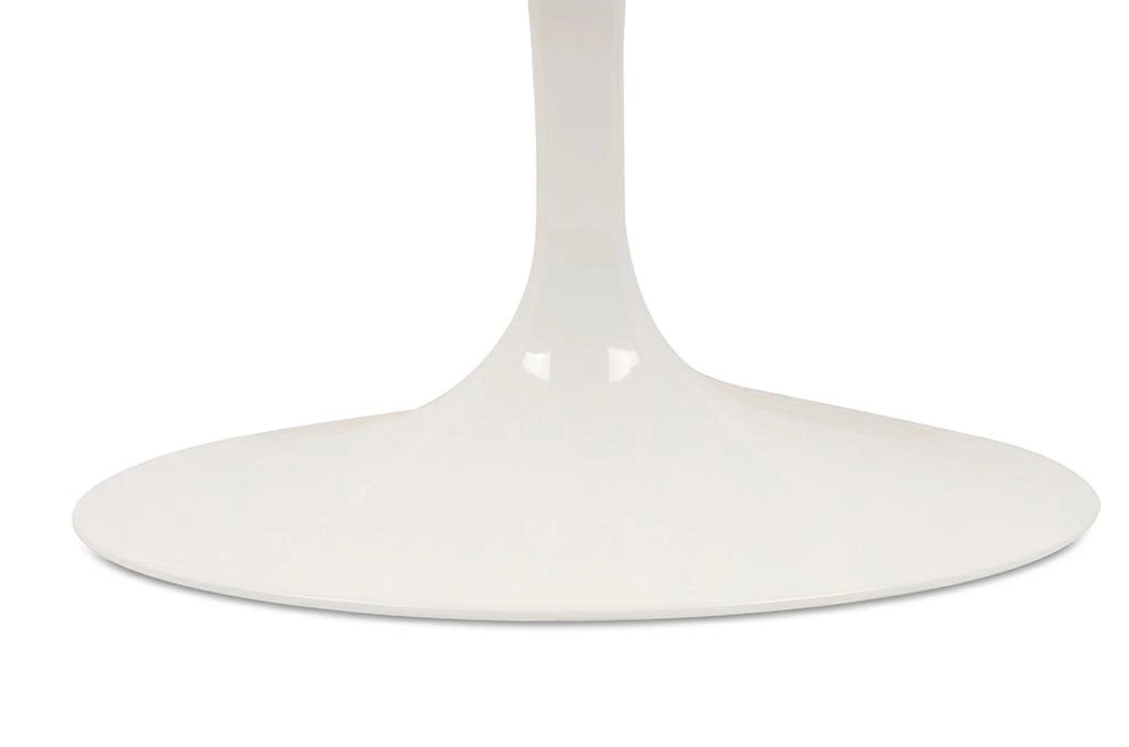 Stół TULIP ELLIPSE biały - blat owalny MDF, metal