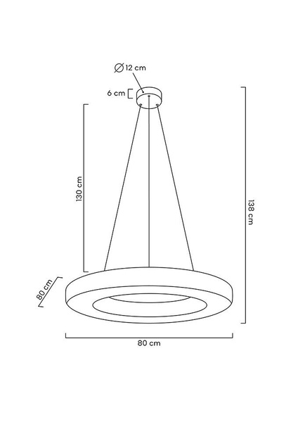 MOOSEE lampa wisząca ALLISIA 80 złota