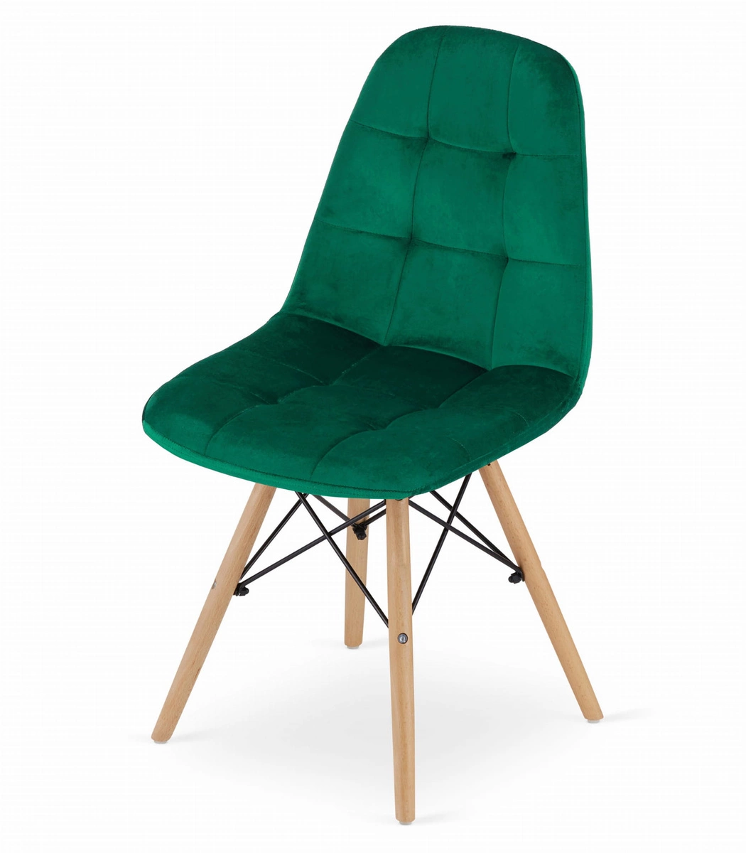 Zestaw stół prostokątny 120x80 czarno-biały + 4 krzesła OSAKA czarne