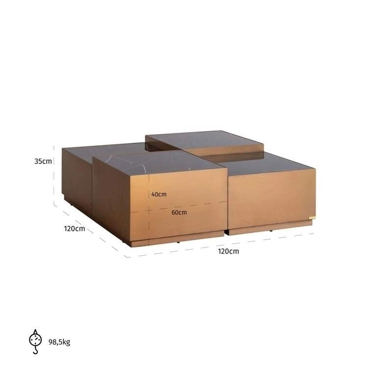 RICHMOND stolik kawowy AZURE