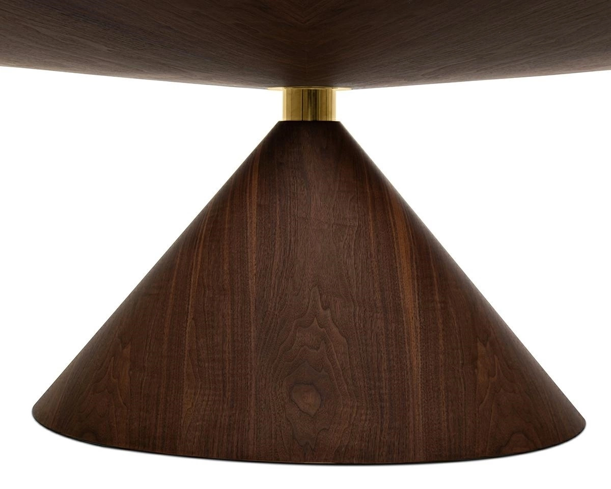 Stół UFO orzech / naturalny fornir