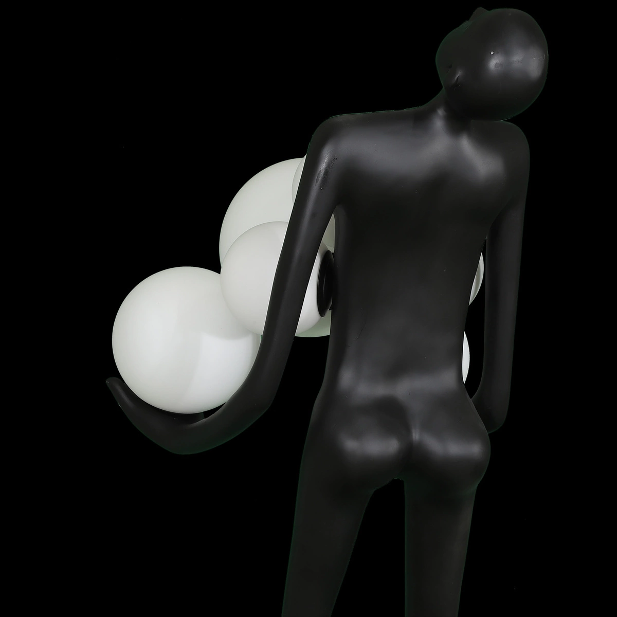 Lampa podłogowa WOMAN czarna 180 cm