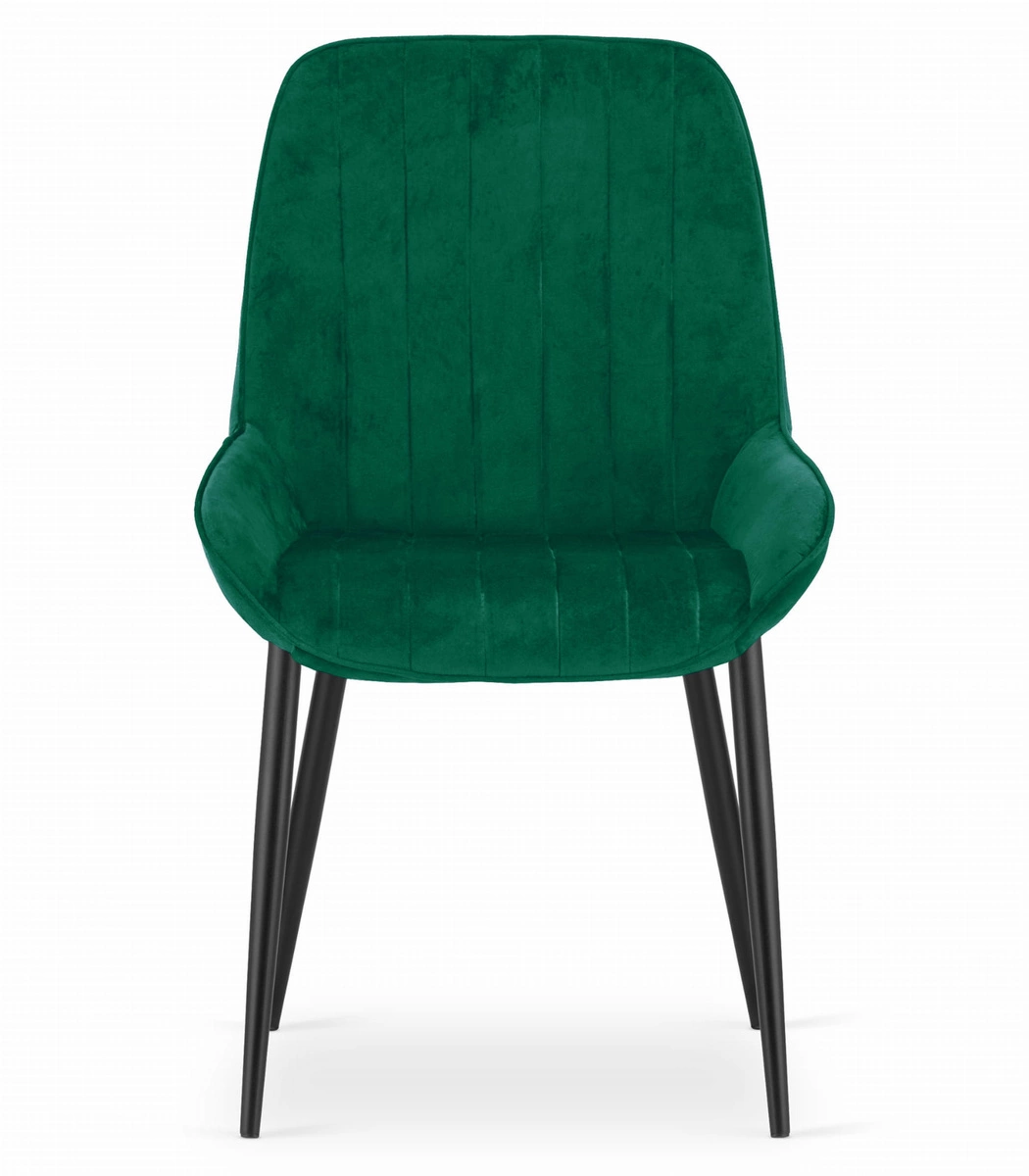 Zestaw stół okrągły TODI 80 biały + 4 krzesła LAGO czarne