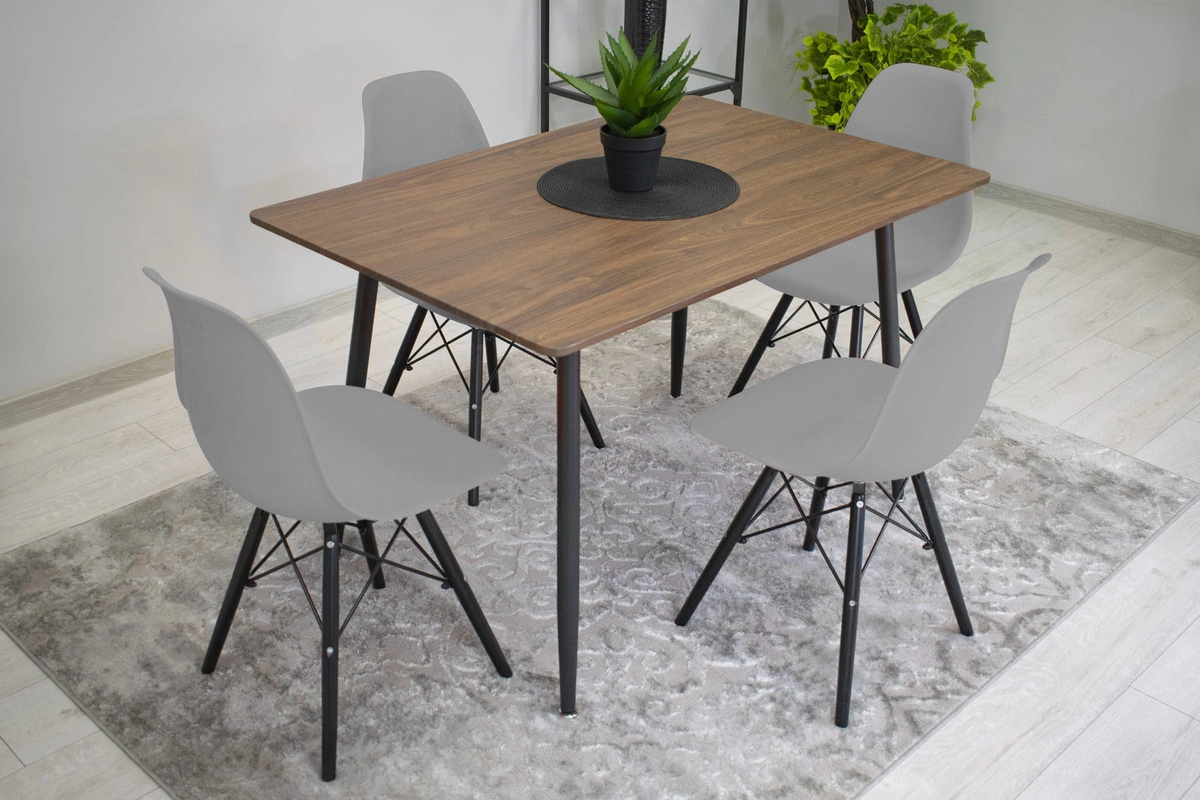 Krzesło OSAKA szare / nogi czarne x 3