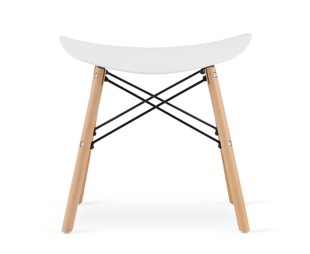 Taboret KORFU - biały x 2