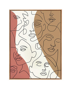 KARE obraz FACCIA ARTE TRI COLORE 90x120 cm