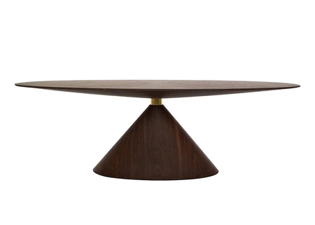 Stół UFO orzech / naturalny fornir