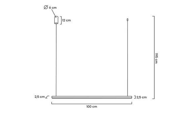 MOOSEE lampa wisząca LINUS 100 złota