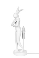 KARE lampa stołowa RABBIT 68 cm biała  / róźowa