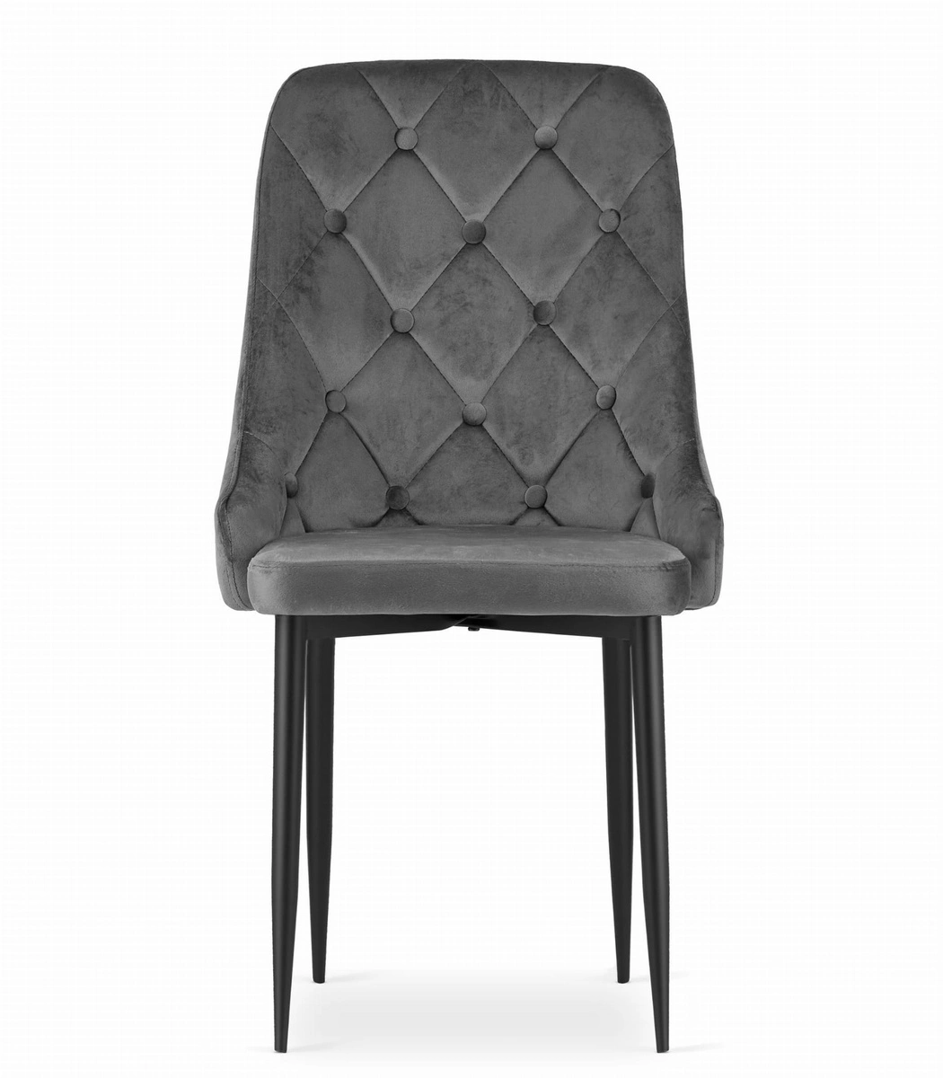 Zestaw stół prostokątny ADRIA 120x80 biały + 4 krzesła MARK czarne