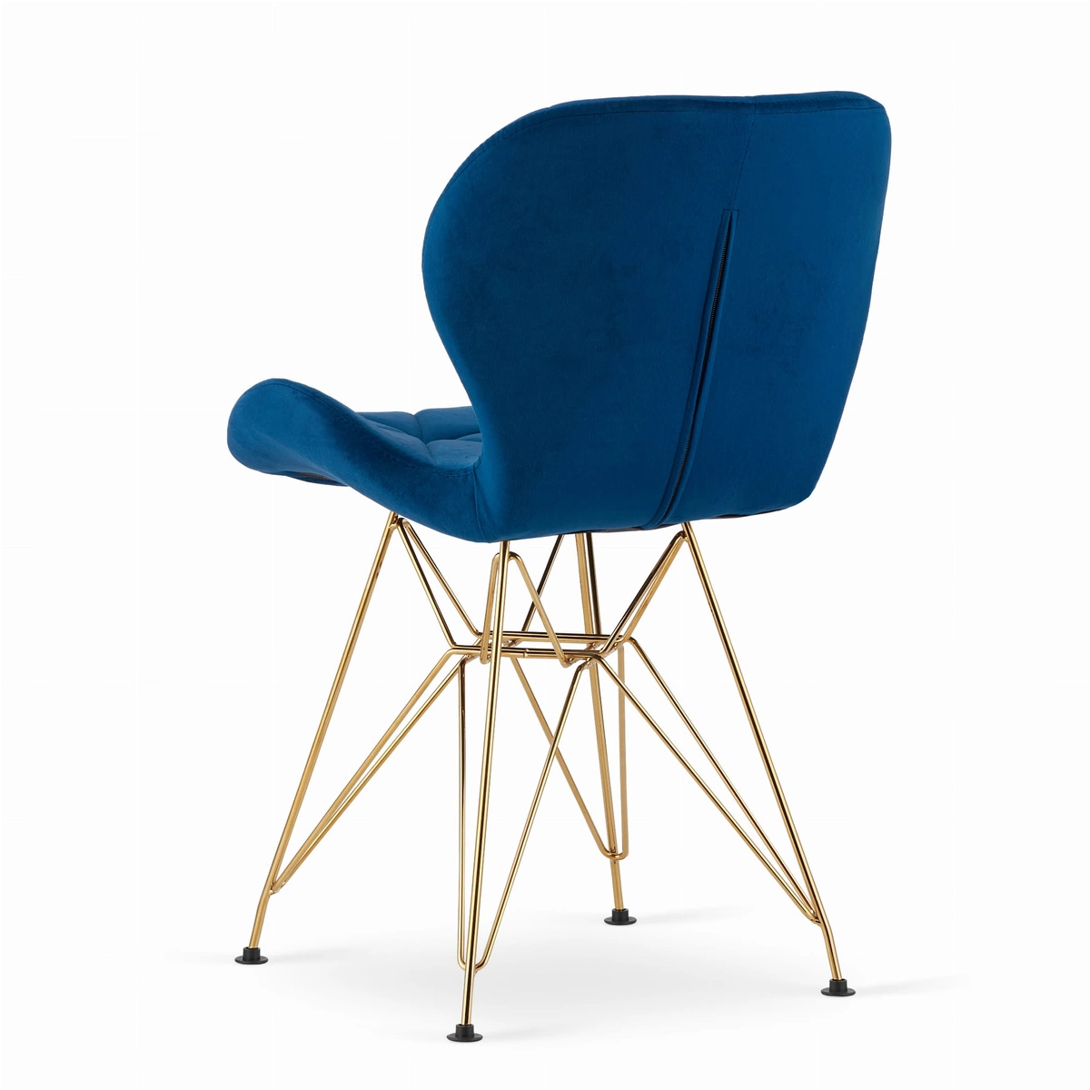 Zestaw stół okrągły TODI 80 czarny + 4 krzesła TURIN ciemnoszare