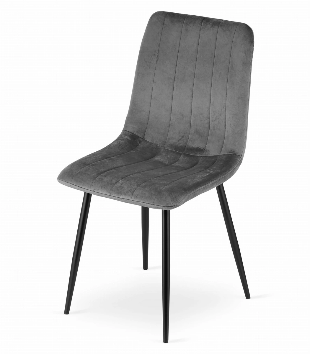 Zestaw stół okrągły TODI 80cm biały + 4 krzesła OSAKA niebieskie