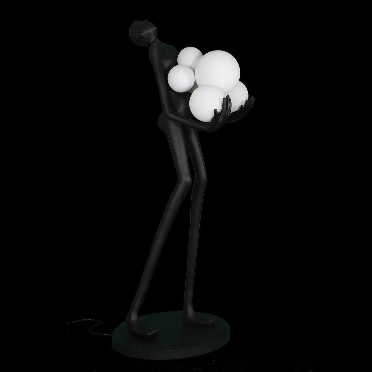 Lampa podłogowa WOMAN czarna 180 cm