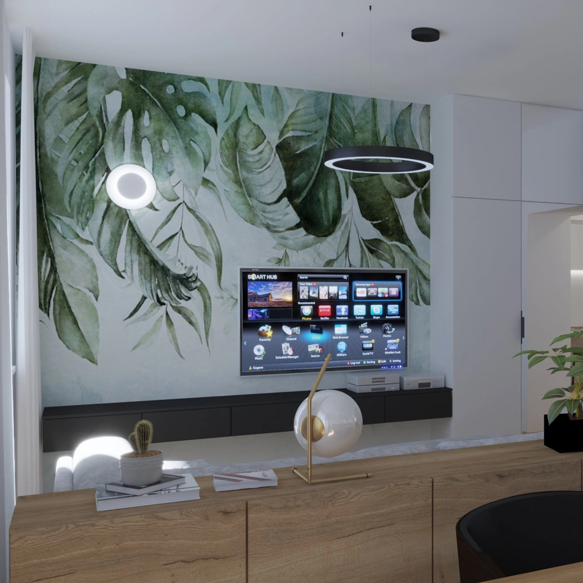 Lampa ścienna PILLS biała 30 cm