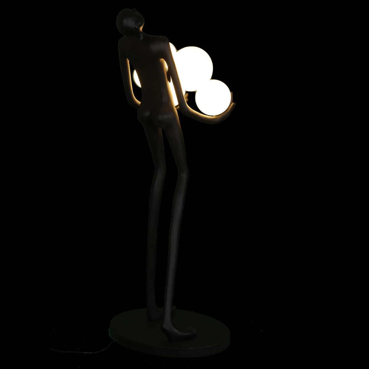 Lampa podłogowa WOMAN czarna 180 cm