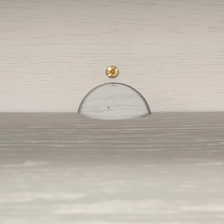 RICHMOND szafka RTV WHITEBONE BRASS