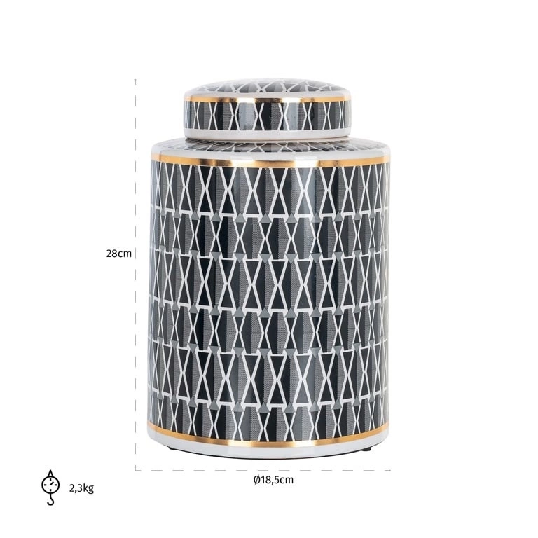 RICHMOND pojemnik ozdobny/wazon ELIN BIG