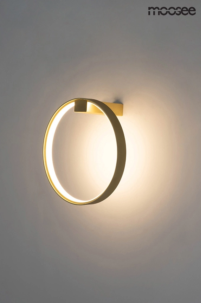 MOOSEE lampa ścienna CIRCLE WALL złota