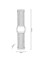 MOOSEE lampa ścienna PILAR TWIN złota