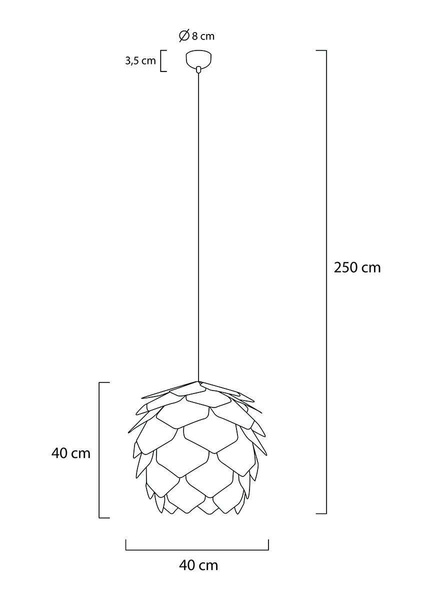 Lampa wisząca SZYSZKA CONO 43