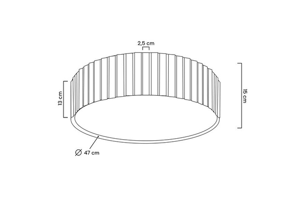 MOOSEE lampa sufitowa / plafon CROWN 50 złota