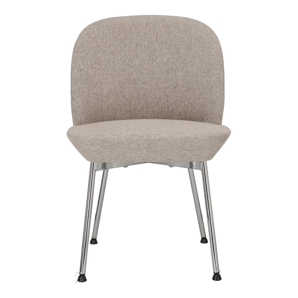 Krzesło Cloe szare jasne/ chrom