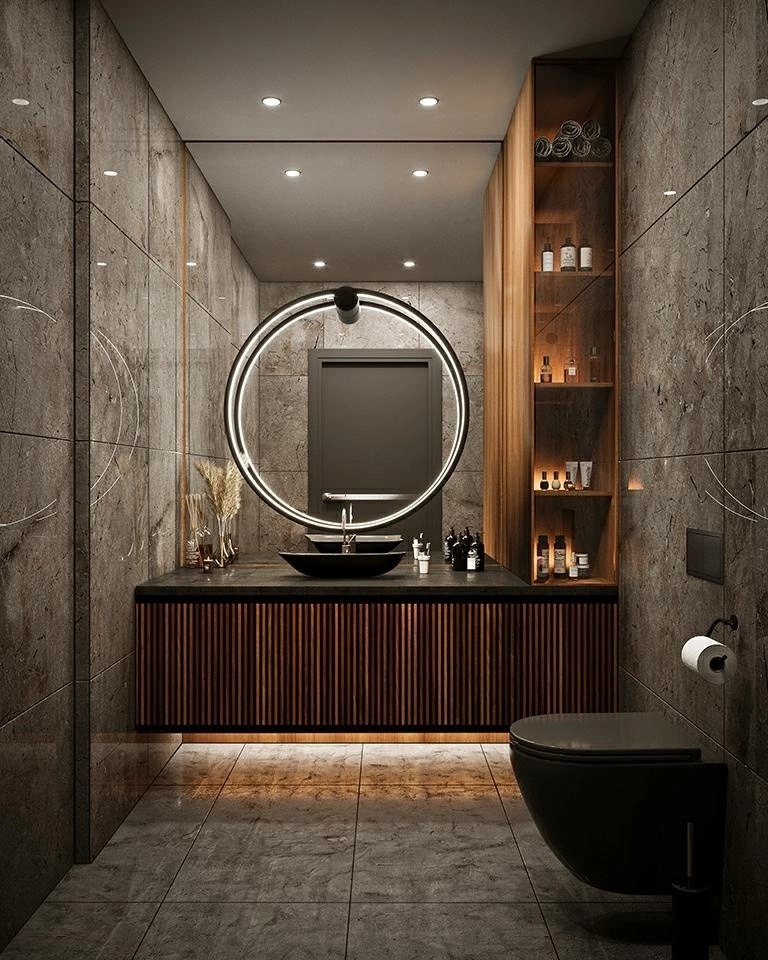 MOOSEE lampa ścienna HOOP 60 czarna