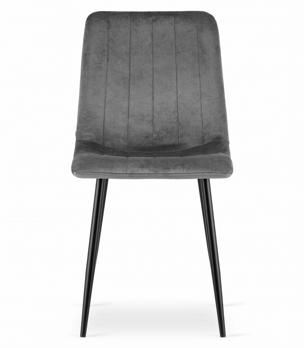 Zestaw stół okrągły TODI 80cm biały + 4 krzesła OSAKA niebieskie