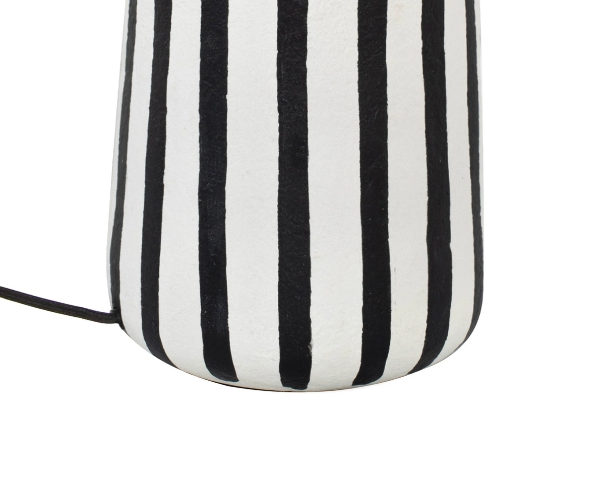 KARE lampa stołowa STRISCE 44 cm          biało-czarna