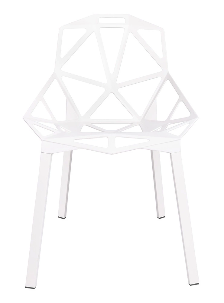 Krzesło SPLIT PREMIUM białe - aluminium, nogi białe