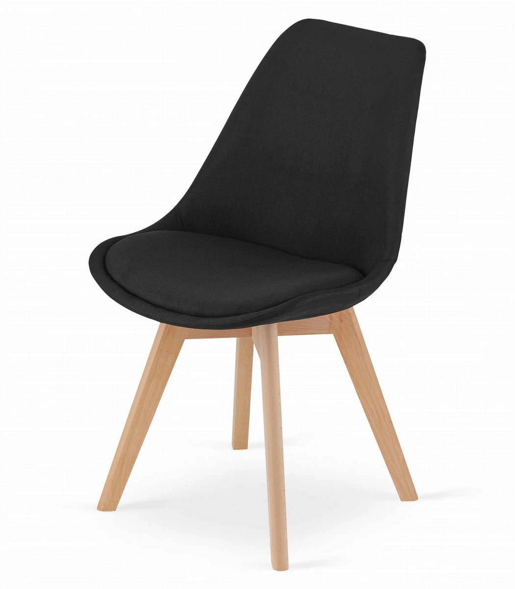 Zestaw stół prostokątny ADRIA 120x80 czarny + 6 krzeseł OSAKA czarne