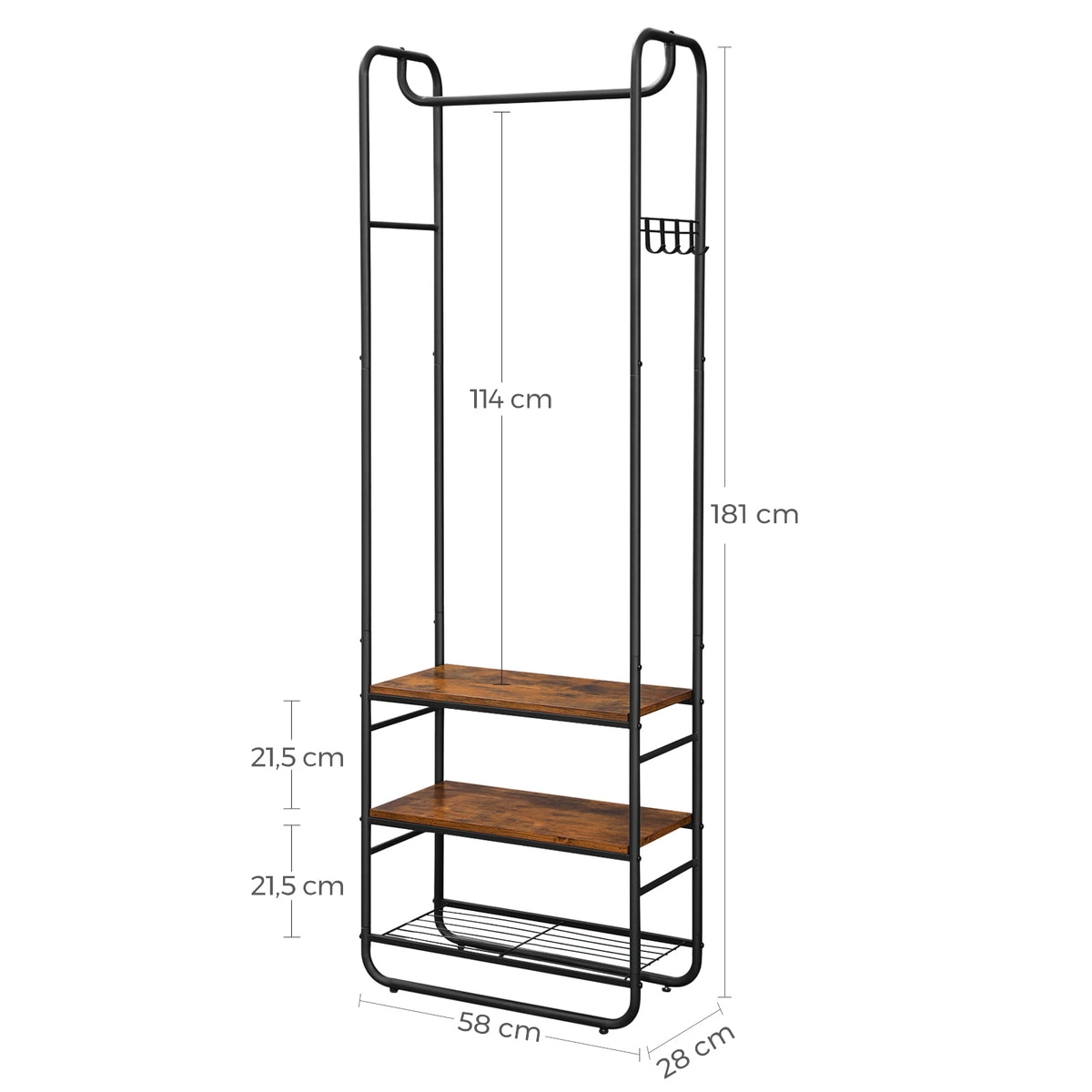 Wieszak Stojak na Ubrania - HSR81BX