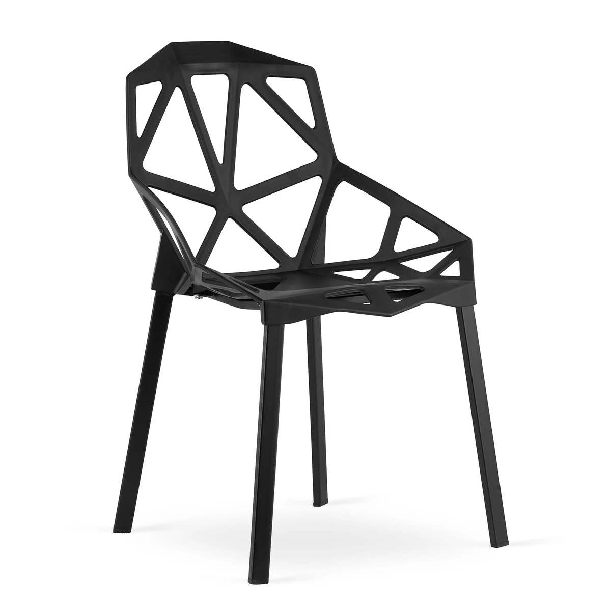 Zestaw stół prostokątny ADRIA 120x80 biały + 4 krzesła OSAKA białe