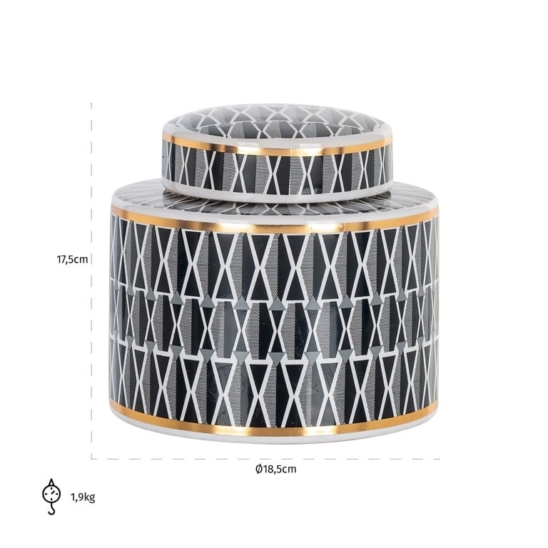 RICHMOND pojemnik ozdobny/wazon ELIN SMALL