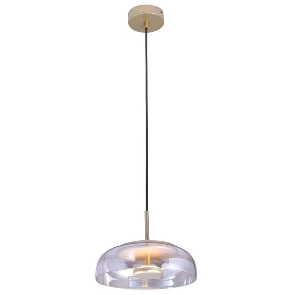 Lampa wisząca DISCO LED złota 23 cm