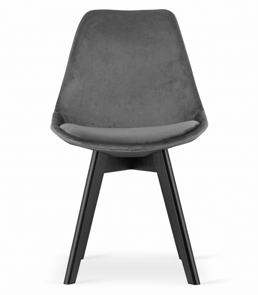 Zestaw stół okrągły TODI 60 czarny + 2 krzesła LAGO zielone