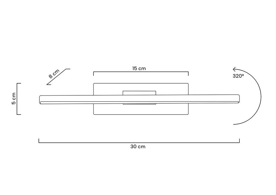 MOOSEE lampa ścienna REM czarna
