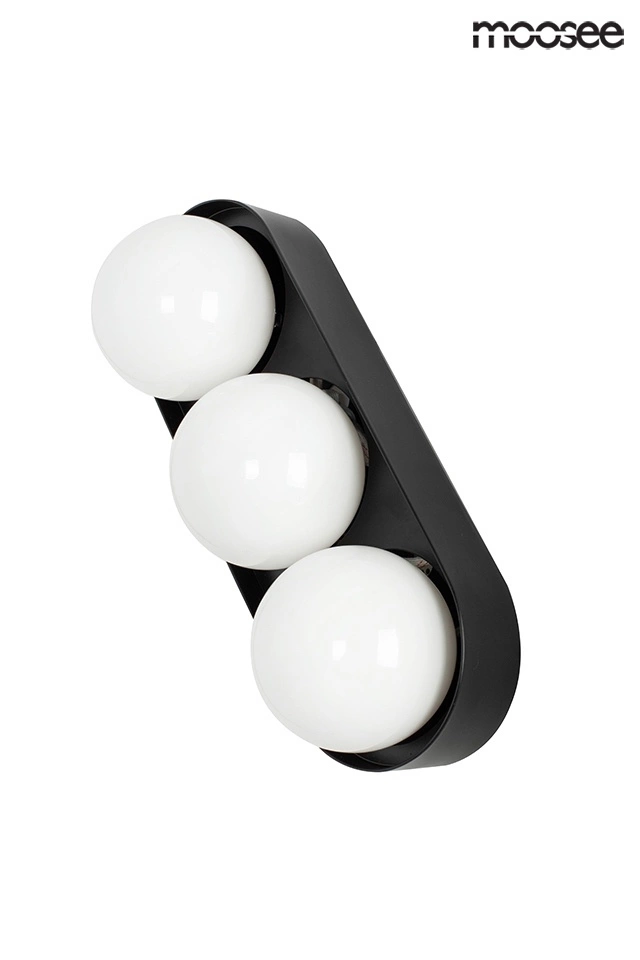 MOOSEE lampa ścienna DROPS 3 czarna