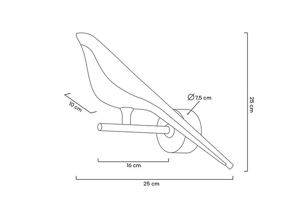 MOOSEE lampa ścienna BIRD złota