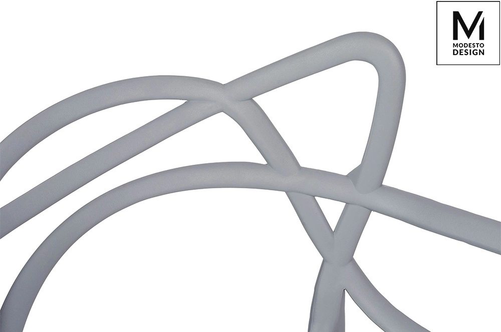 MODESTO krzesło HILO szare - polipropylen