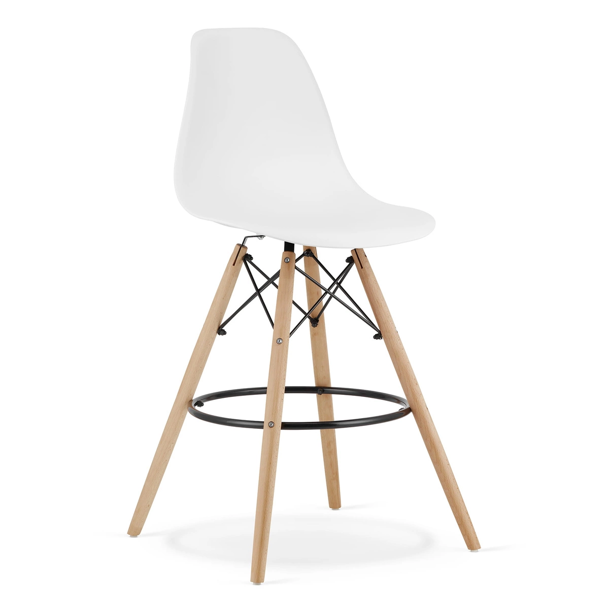 Krzesło LAVA - ciemna zieleń aksamit / nogi kolor drewna x 4