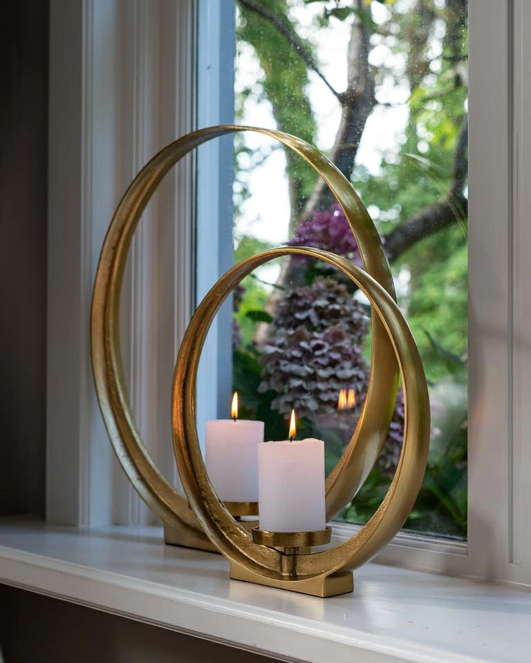 RICHMOND świecznik RUAN S złoty