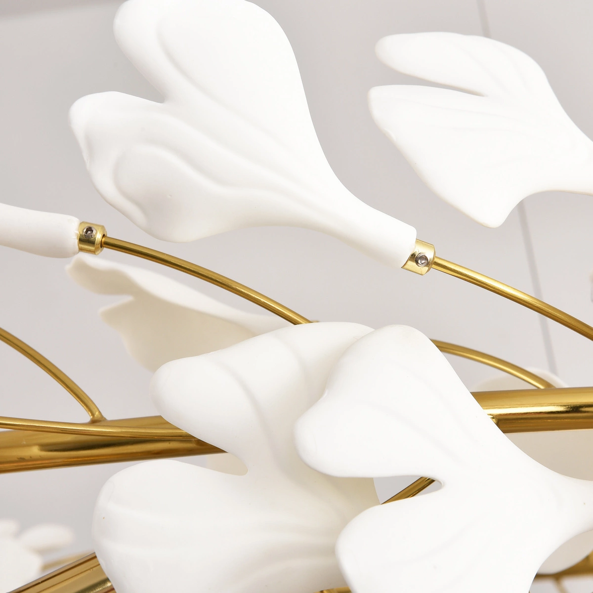 Lampa wisząca BOTANIKA 100 cm -złota, G9, regulowana, designerska