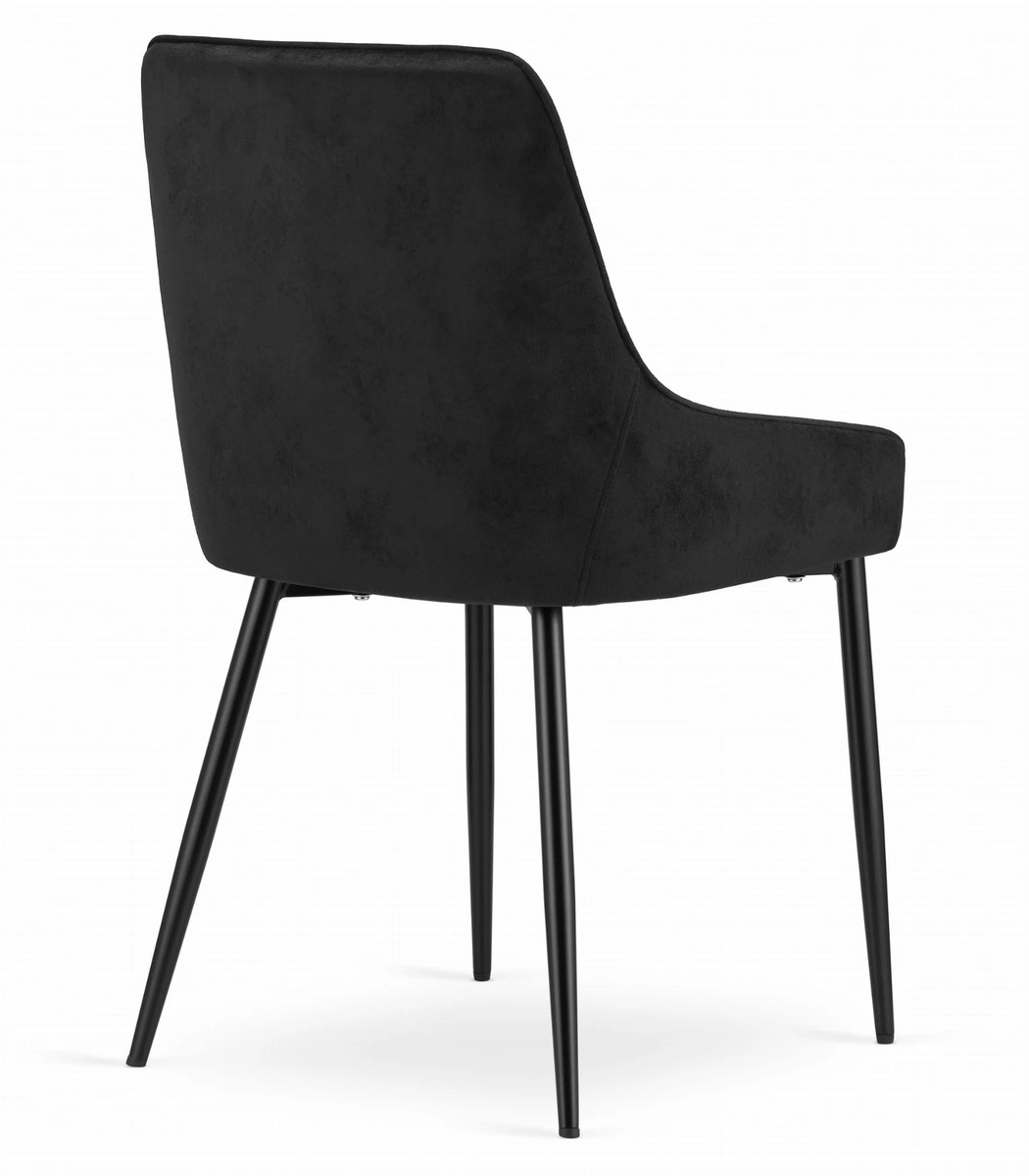 Zestaw stół okrągły TODI 80 jesion + 3 krzesła OSAKA czarne