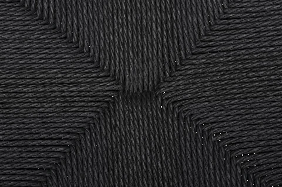 Krzesło WISHBONE czarne - drewno bukowe, czarne włókno